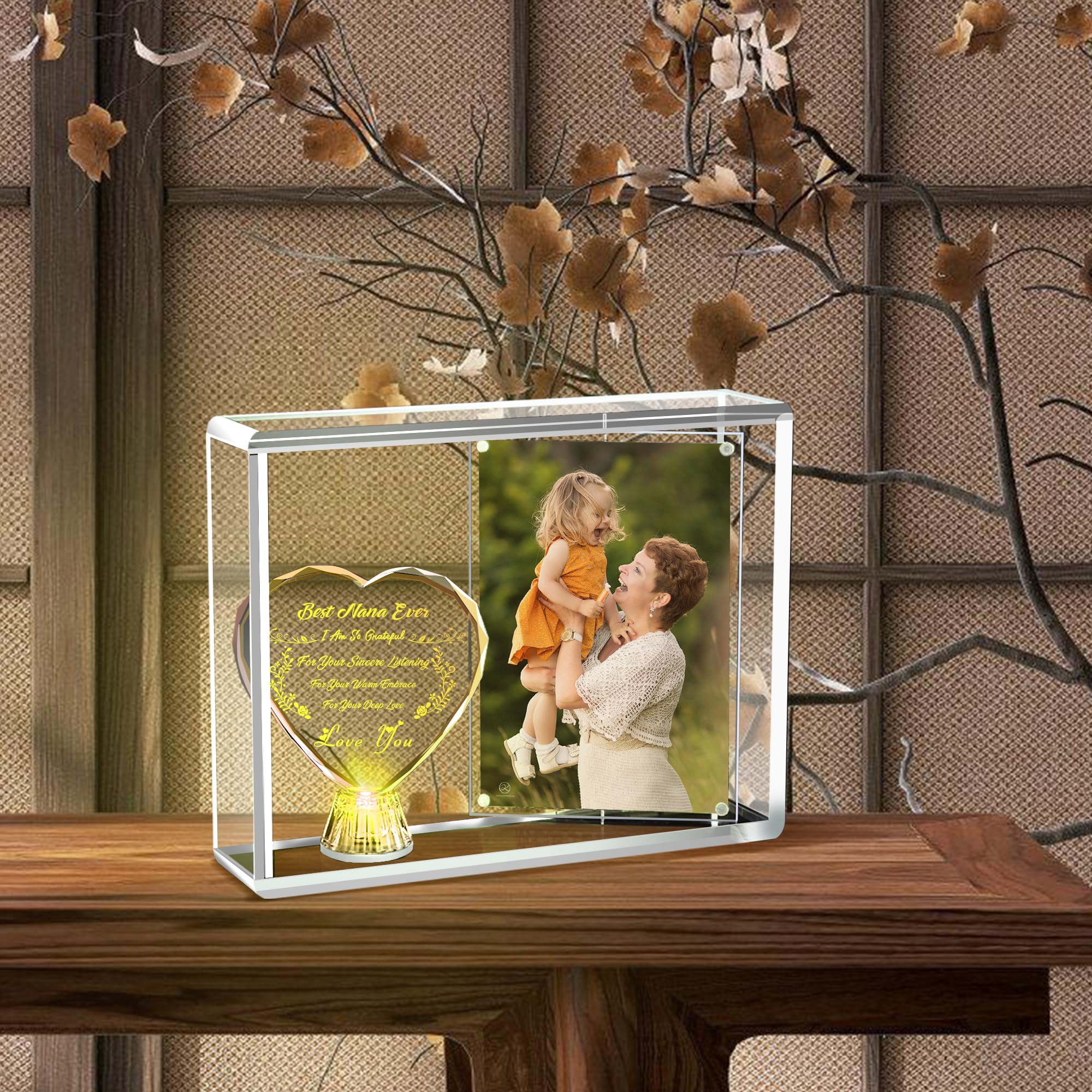 Amazon.co.jp: Forwe 孫からのナナへのギフト 両面回転フォト